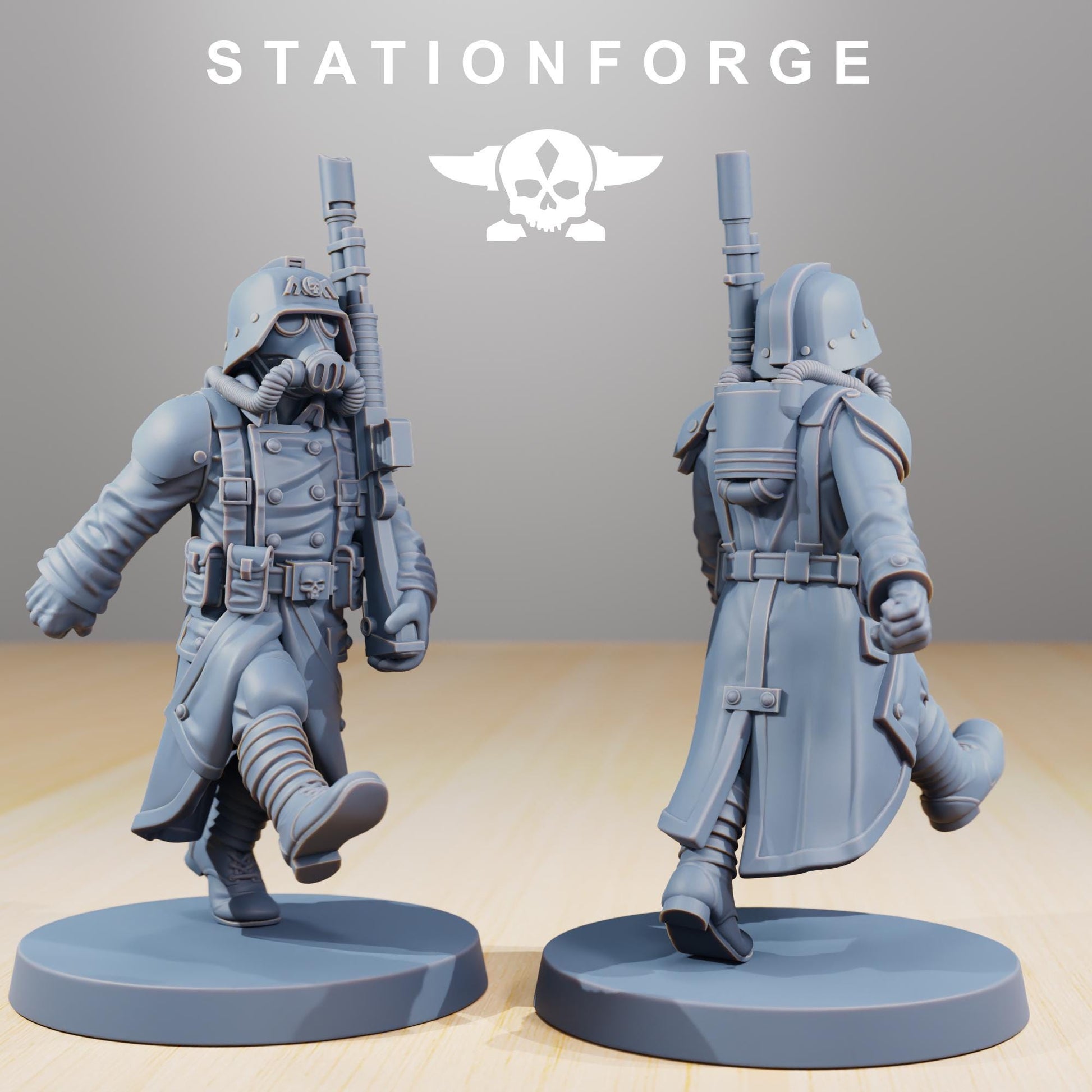 GrimGuard Marching Poses | Station Forge | Marines | Wargaming | Infantry | Soldiers