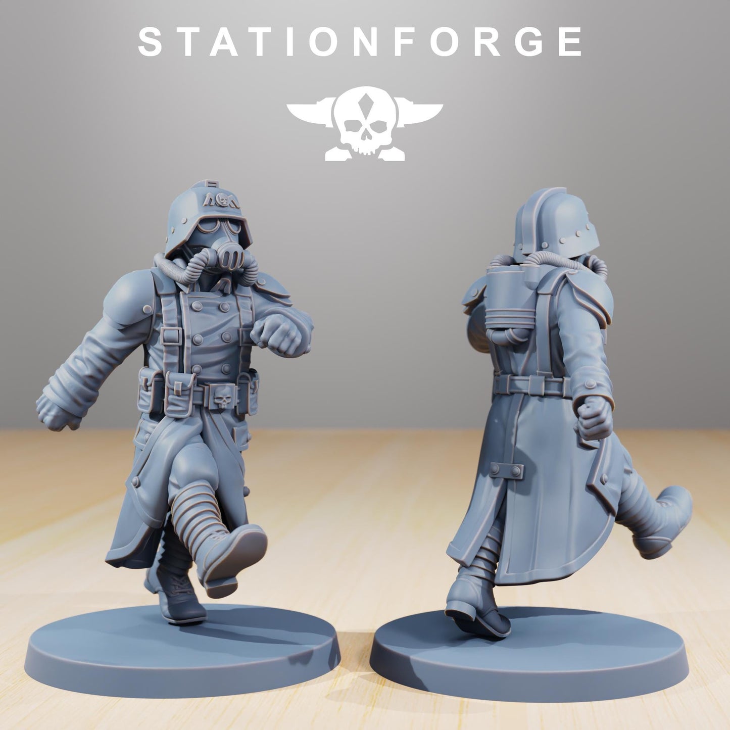 GrimGuard Marching Poses | Station Forge | Marines | Wargaming | Infantry | Soldiers