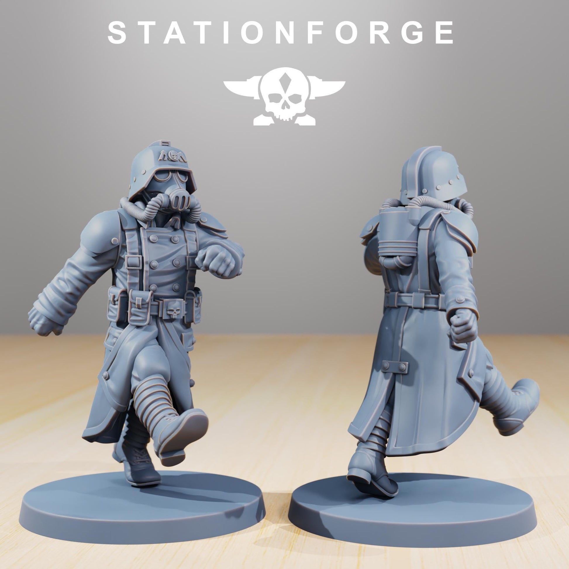GrimGuard Marching Poses | Station Forge | Marines | Wargaming | Infantry | Soldiers