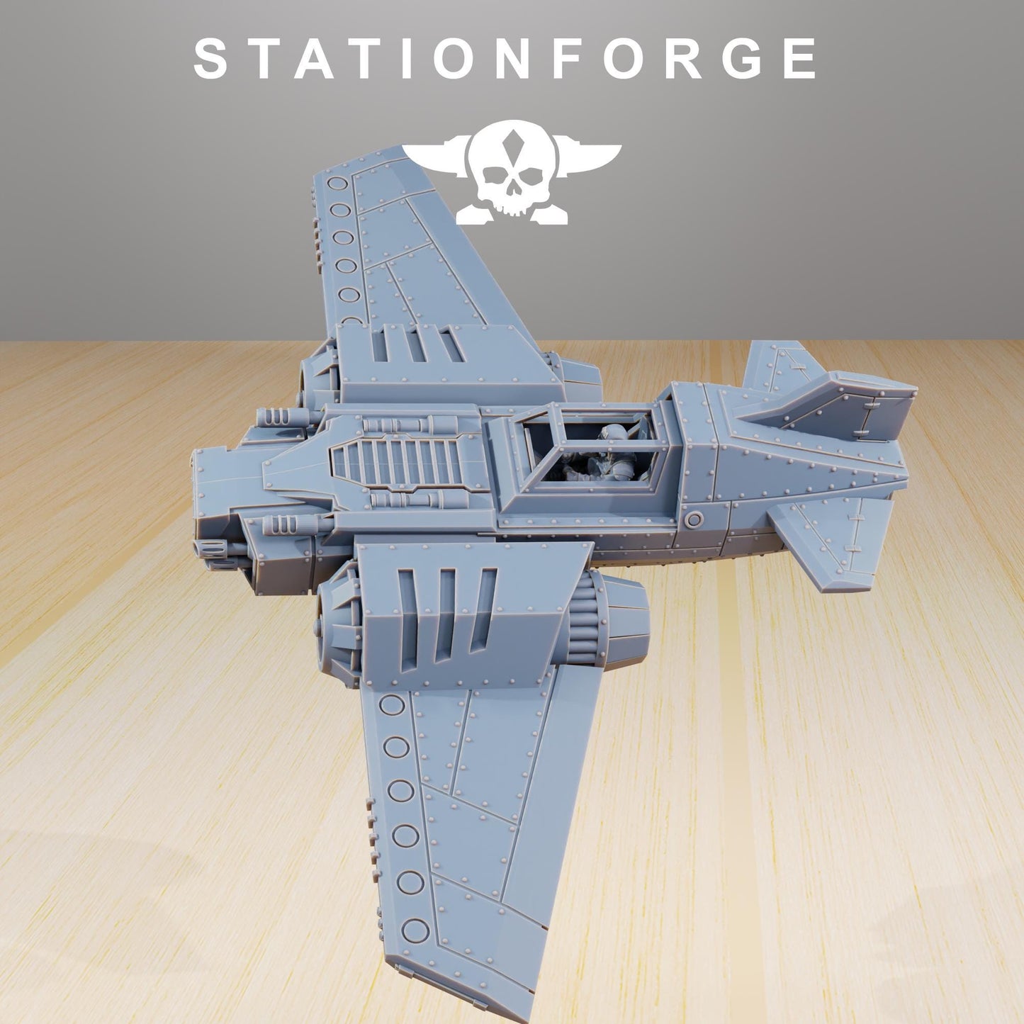 GrimGuard SF-19A Fighter Plane | Station Forge | Wargaming