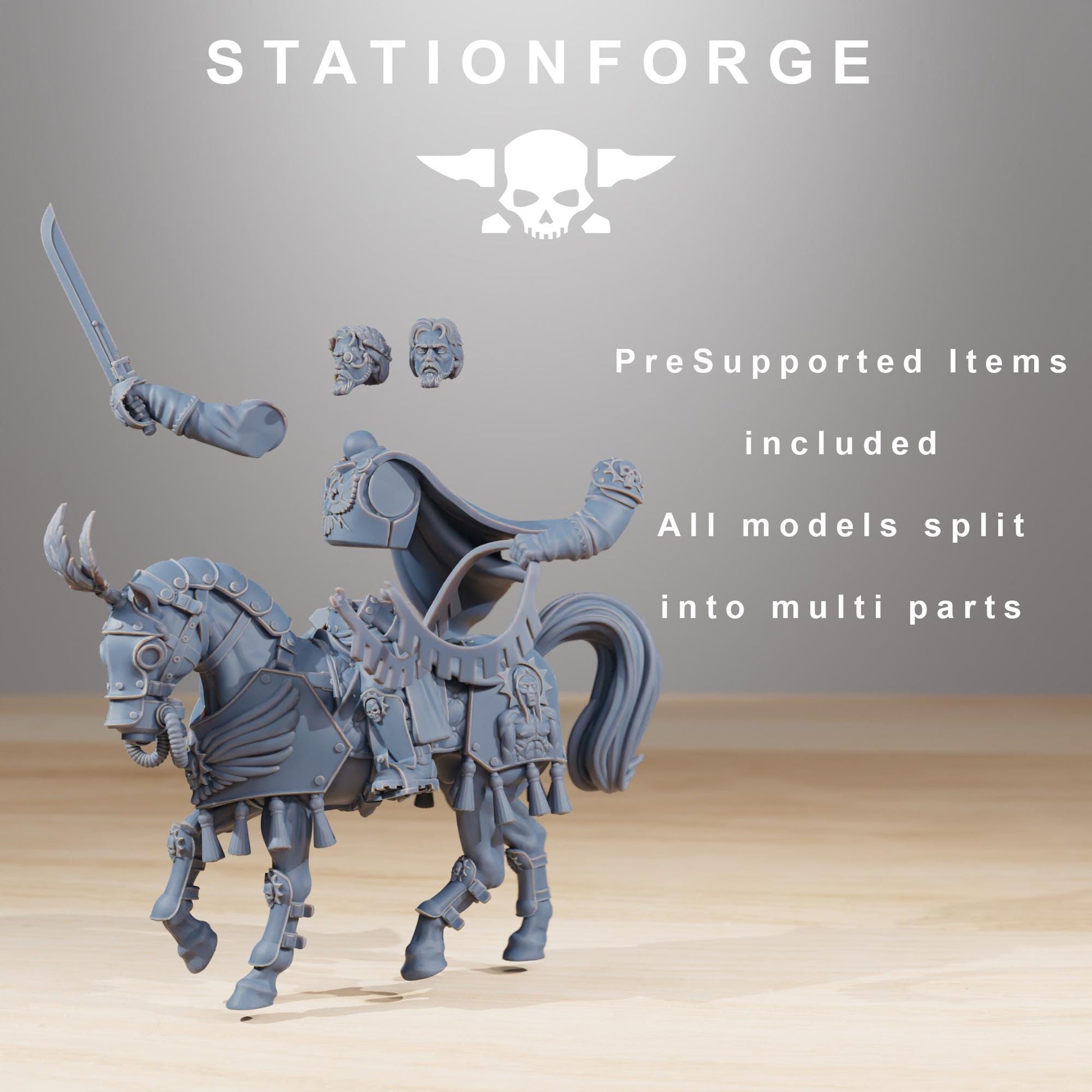 National Guard Cavalry Commanders | Station Forge | Wargaming | Grim dark future wargaming | Mutants | sci-fi tabletop