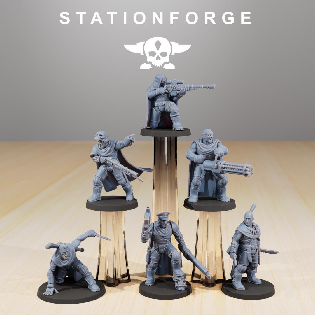 National Guard Orkaz Hunters | Station Forge | Wargaming | Grim dark future wargaming | Mutants | sci-fi tabletop