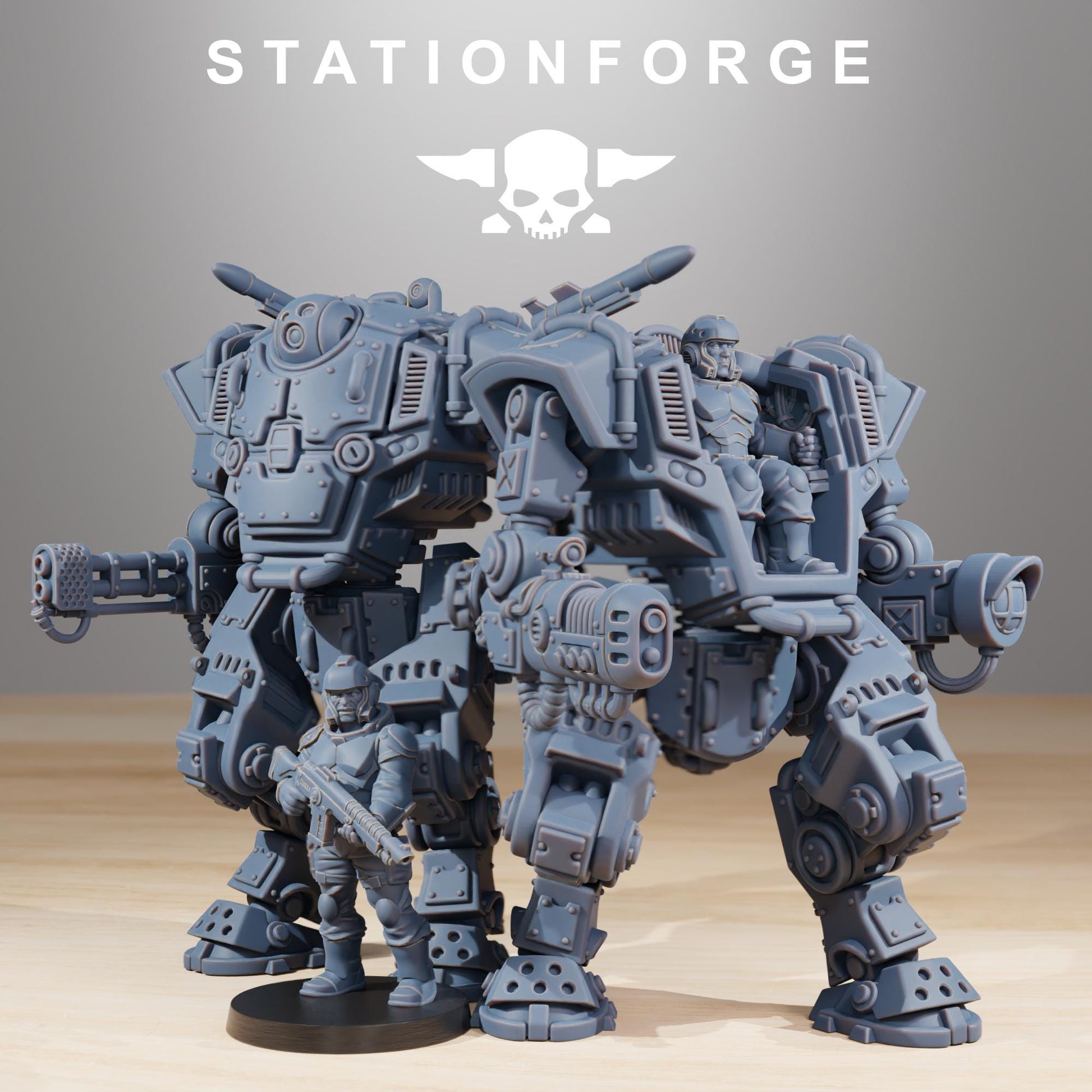 National Guard Warmech | Station Forge | Wargaming | Grim dark future wargaming | Mutants | sci-fi tabletop
