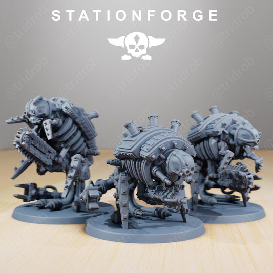 Scavenger Assassinators | Station Forge | Wargaming Miniature | Grimdark Future | Sci-fi Commander of Robots | Scavenger Champion