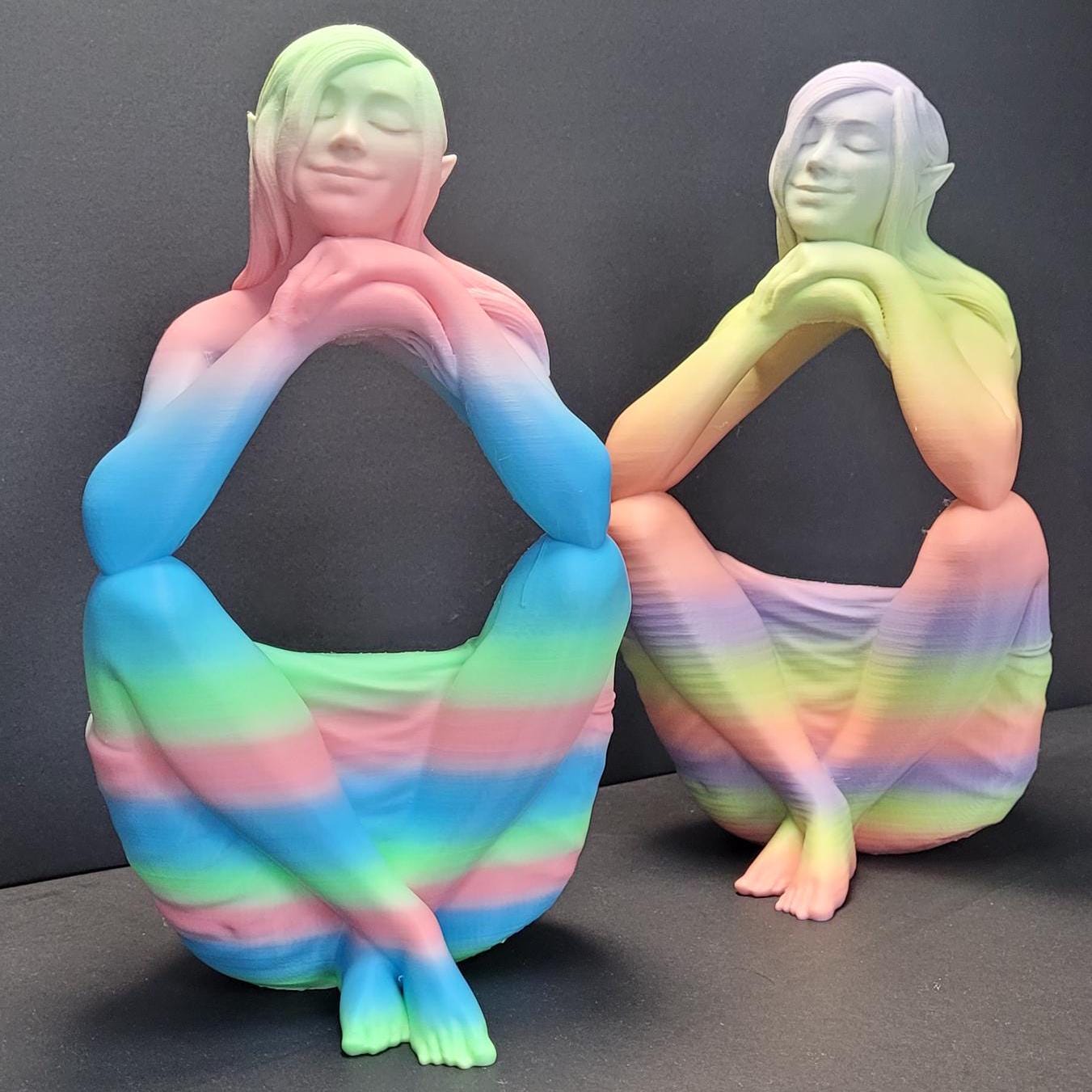 Elven Sanctuary Planter – 3D Printed Fantasy Plant Pot | Succulent, Herb and Flower Holder | Enchanted Elven Home & Garden Decor