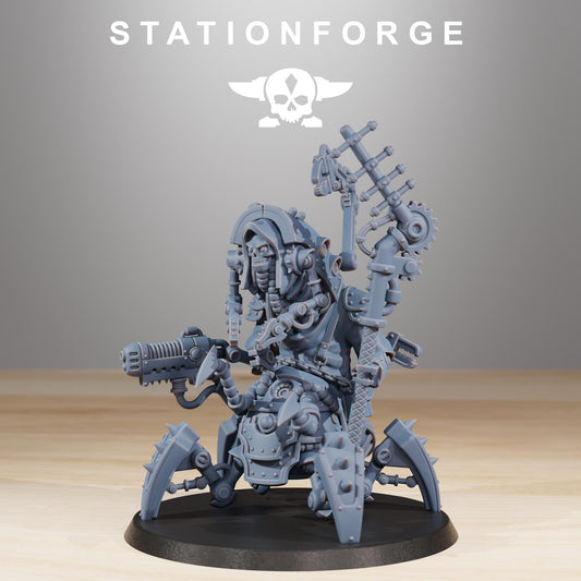 Scavenger Buglator | Station Forge | Wargaming Miniature | Grimdark Future | Sci-fi Commander of Robots | Scavenger Champion