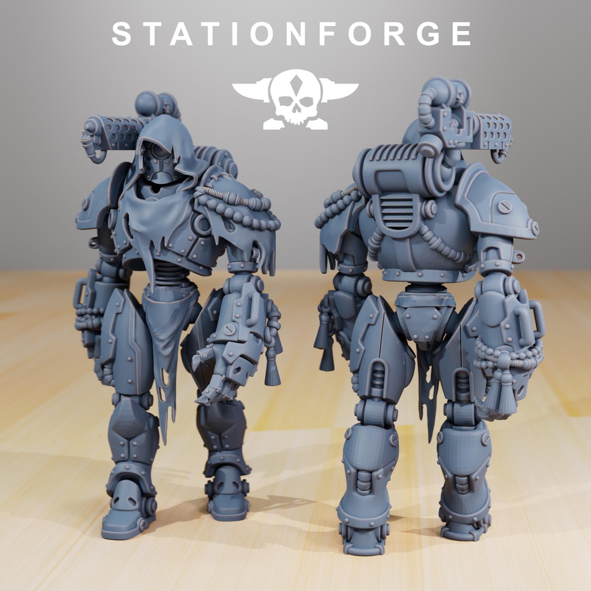 Scavenger Droitex Mk2 | Station Forge | Wargaming Miniature | Grimdark Future | Sci-fi Commander of Robots | Scavenger Champion