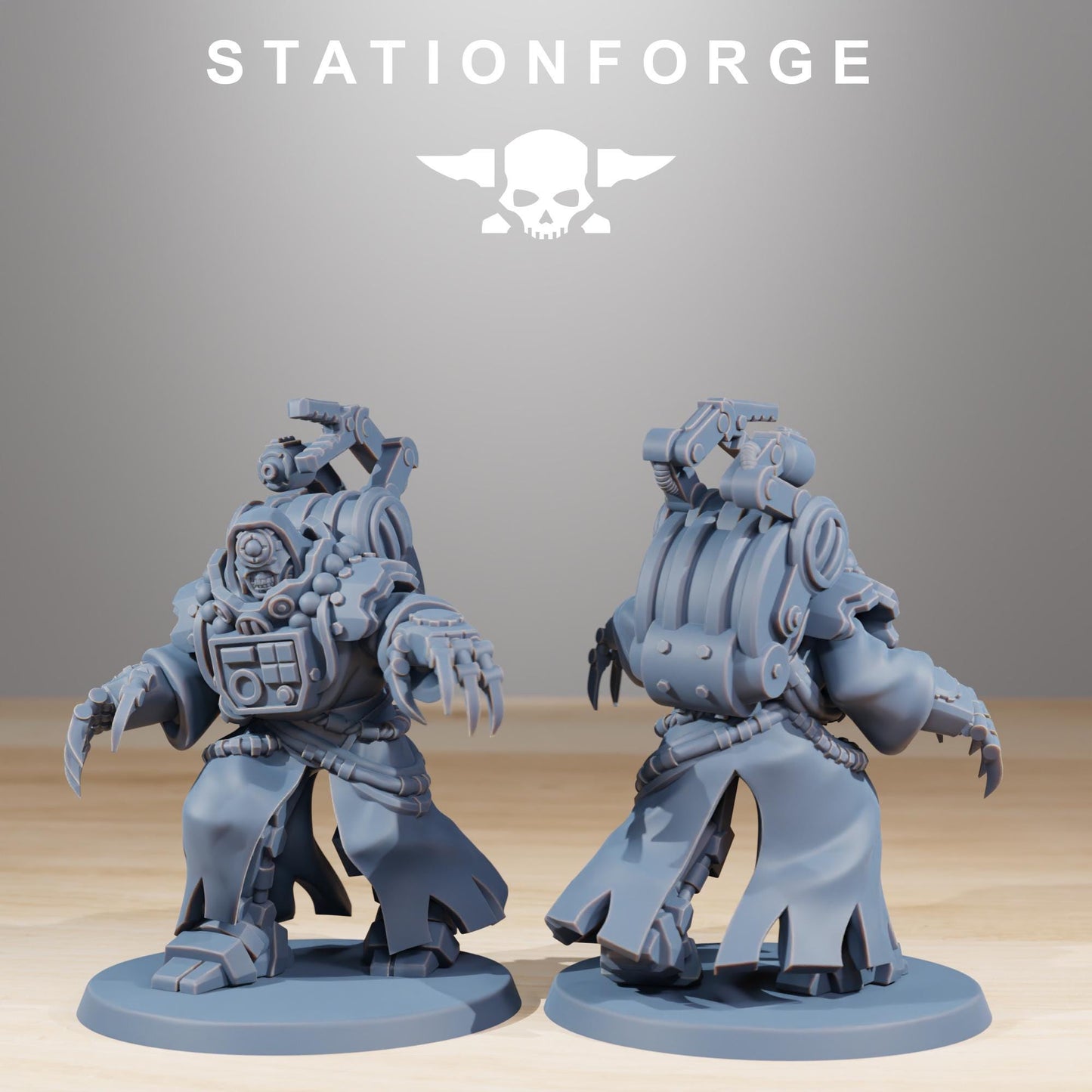 Scavenger Droitex Mk3 | Station Forge | Wargaming Miniature | Grimdark Future | Sci-fi Commander of Robots | Scavenger Champion