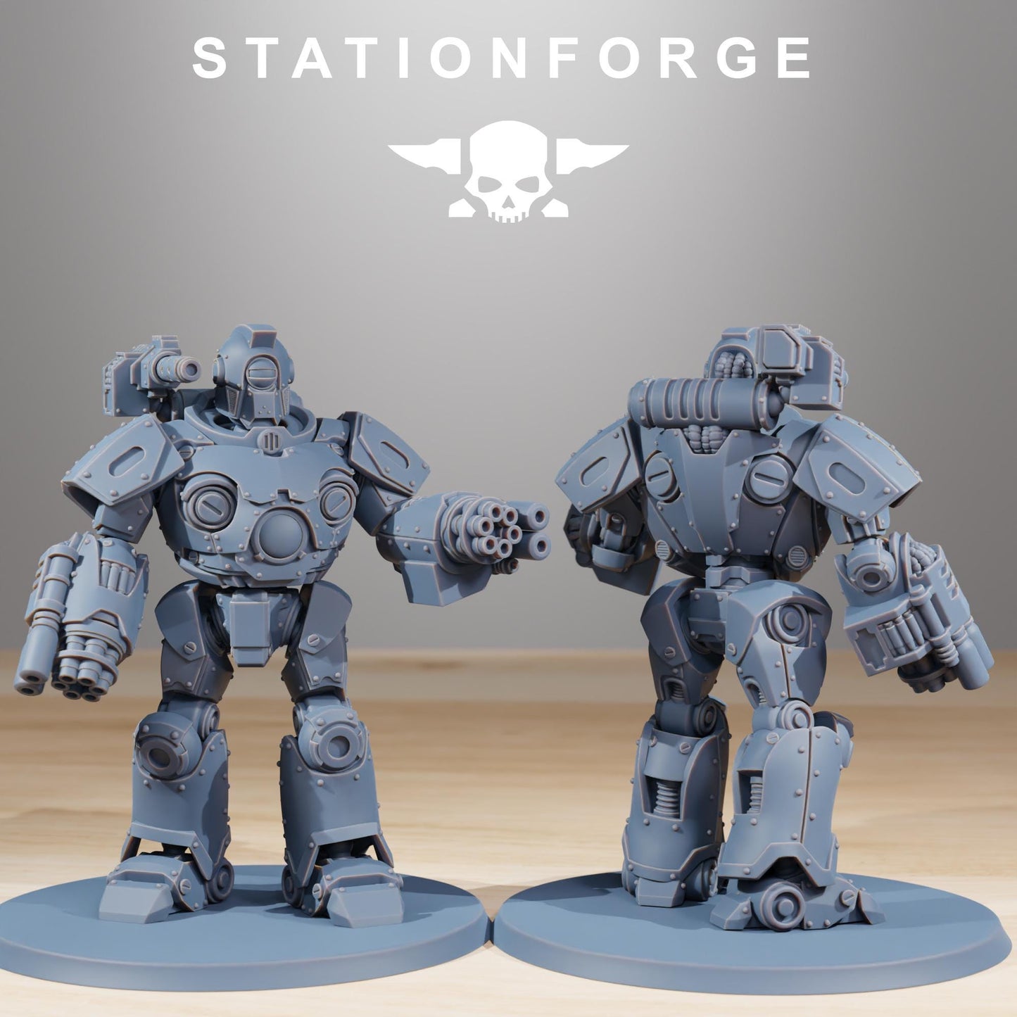 Scavenger Droitex Mk3 | Station Forge | Wargaming Miniature | Grimdark Future | Sci-fi Commander of Robots | Scavenger Champion