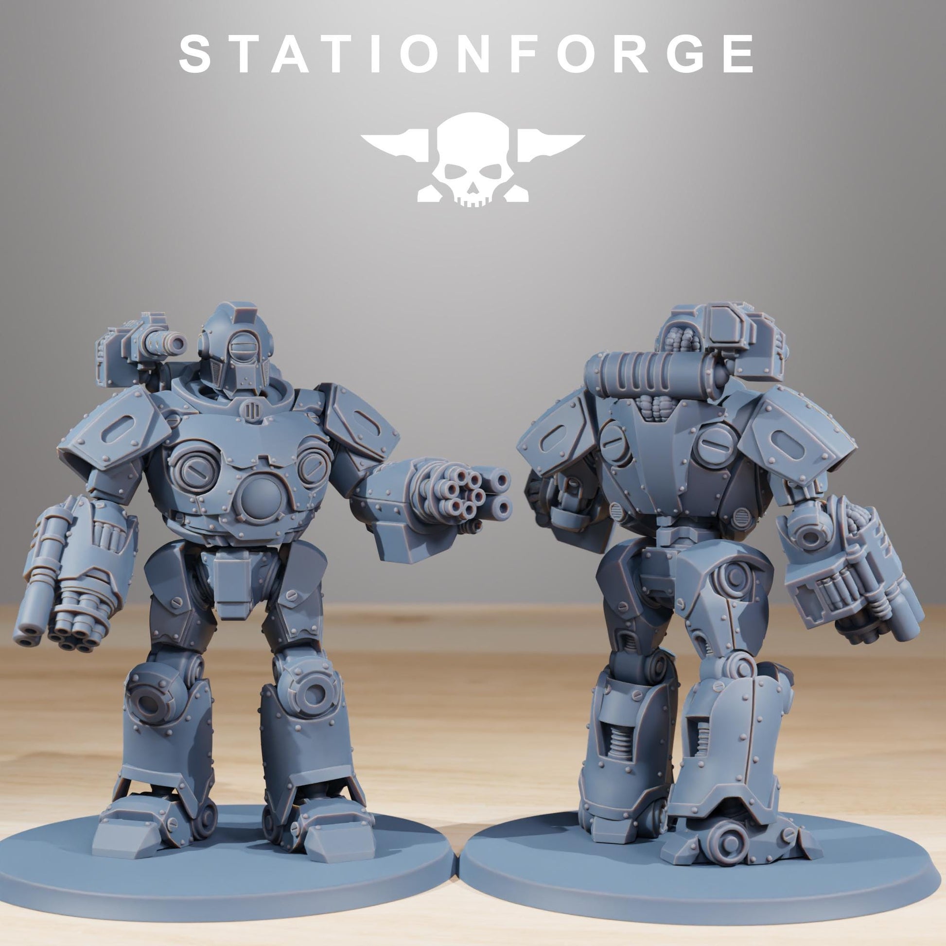 Scavenger Droitex Mk3 | Station Forge | Wargaming Miniature | Grimdark Future | Sci-fi Commander of Robots | Scavenger Champion