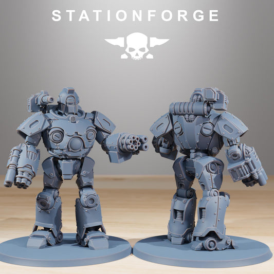 Scavenger Droitex Mk3 | Station Forge | Wargaming Miniature | Grimdark Future | Sci-fi Commander of Robots | Scavenger Champion