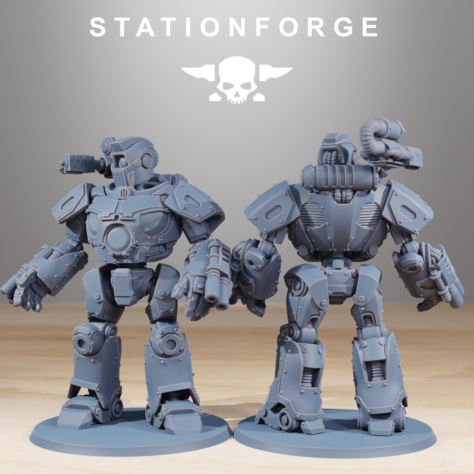 Scavenger Droitex Mk3 | Station Forge | Wargaming Miniature | Grimdark Future | Sci-fi Commander of Robots | Scavenger Champion