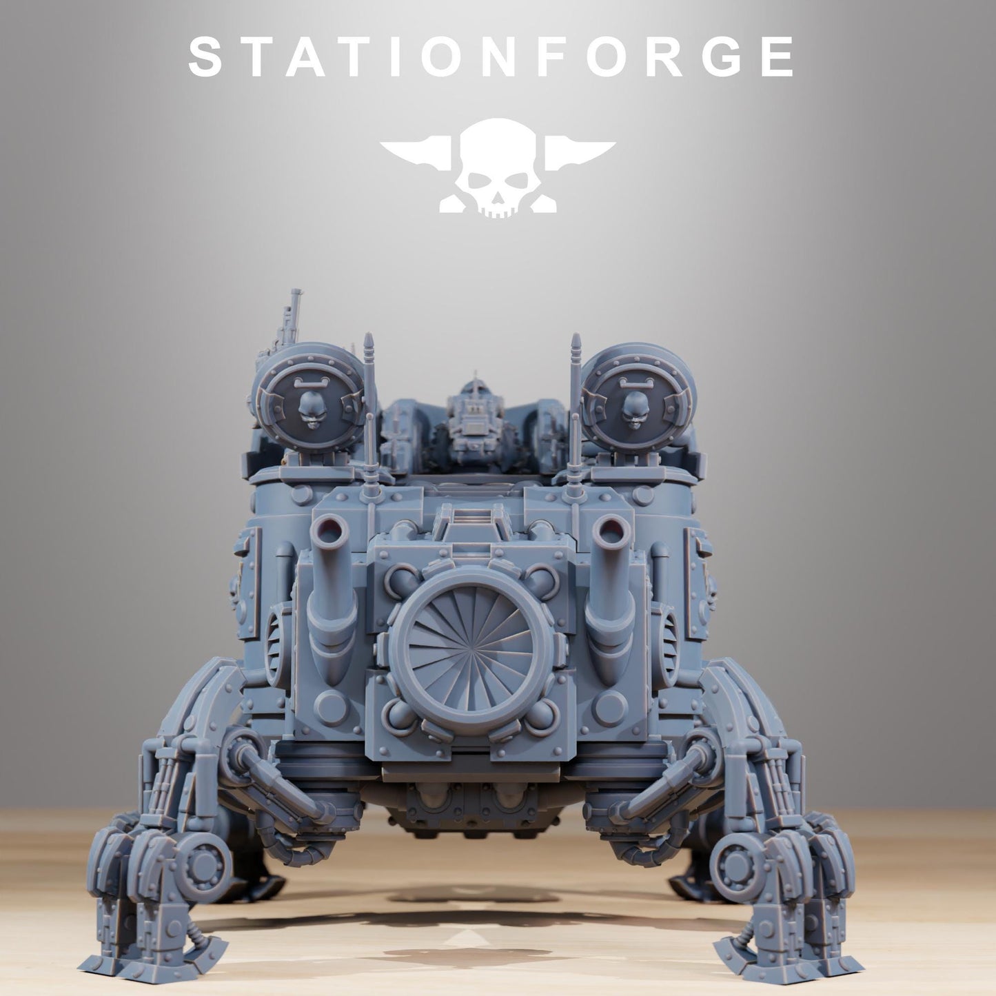 Scavenger Heavy Tank | Station Forge | Wargaming Miniature | Grimdark Future | Sci-fi Commander of Robots | Scavenger Champion