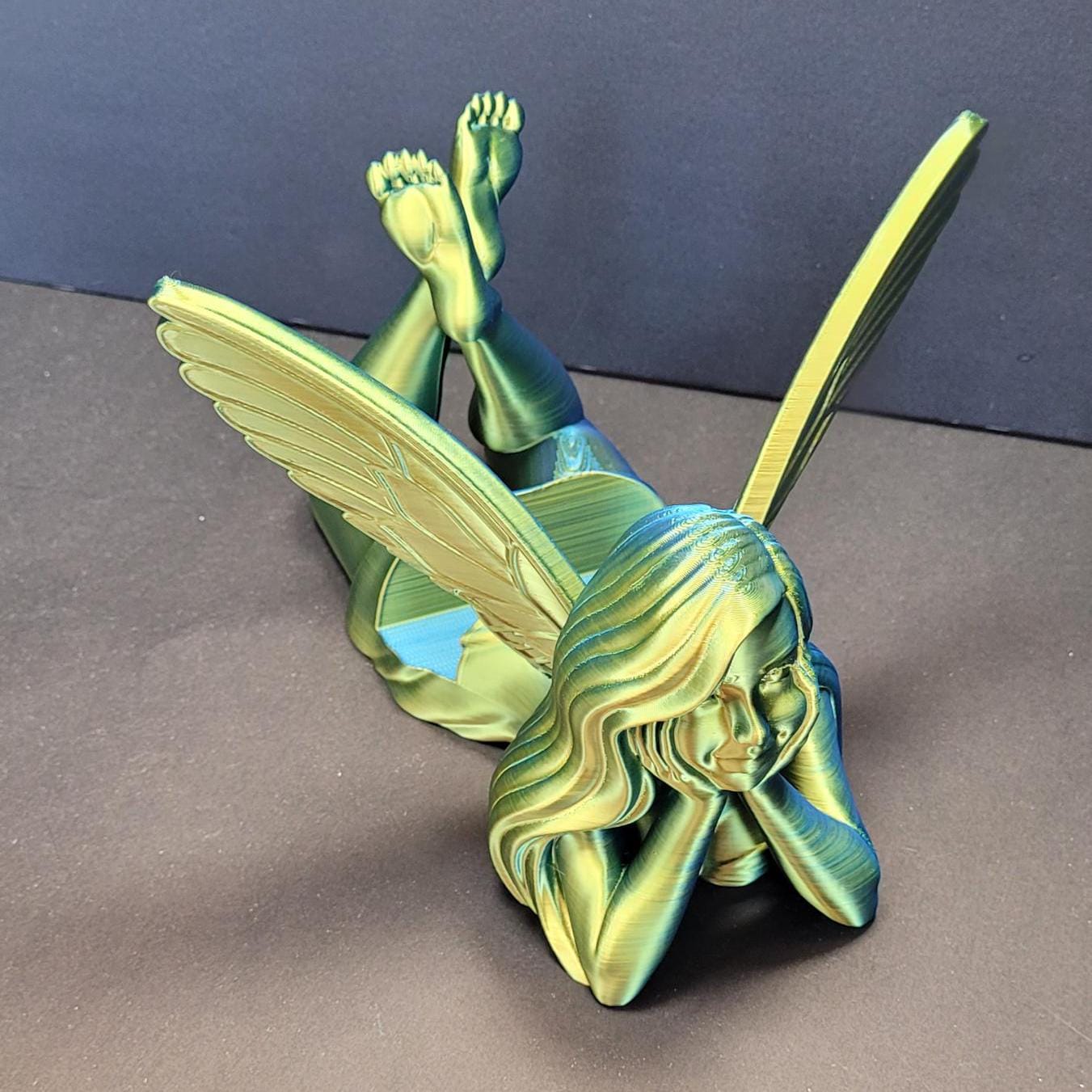 Fairy Tale Keeper – 3D Printed Fantasy Book or Tablet Stand | Custom Sizes for Wide, Medium Books, E-Readers, Grimoires | Fantasy Home Decor