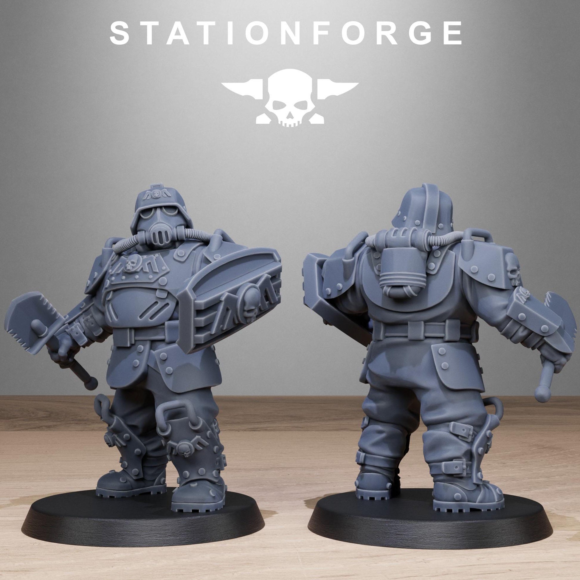 GrimGuard Armored Mutants | Station Forge | Wargaming | Infantry | Soldiers