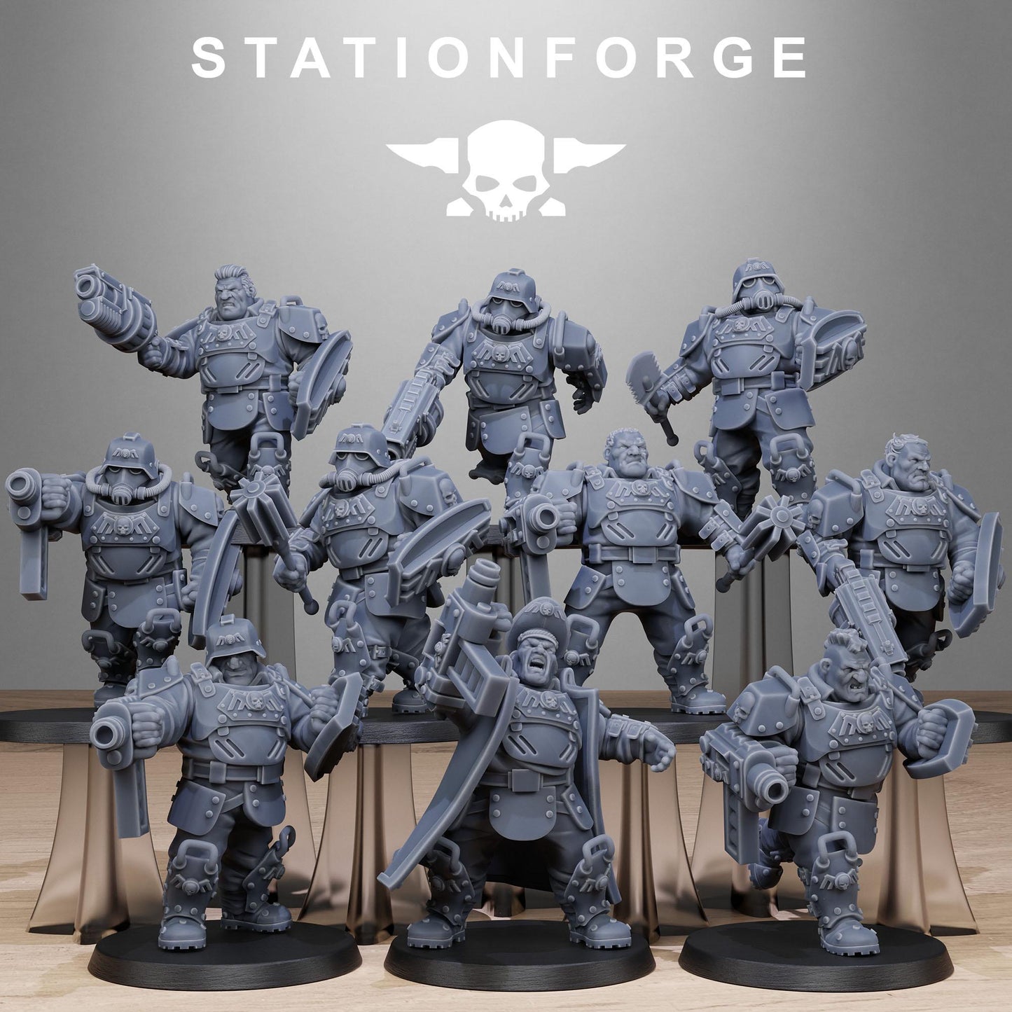 GrimGuard Armored Mutants | Station Forge | Wargaming | Infantry | Soldiers