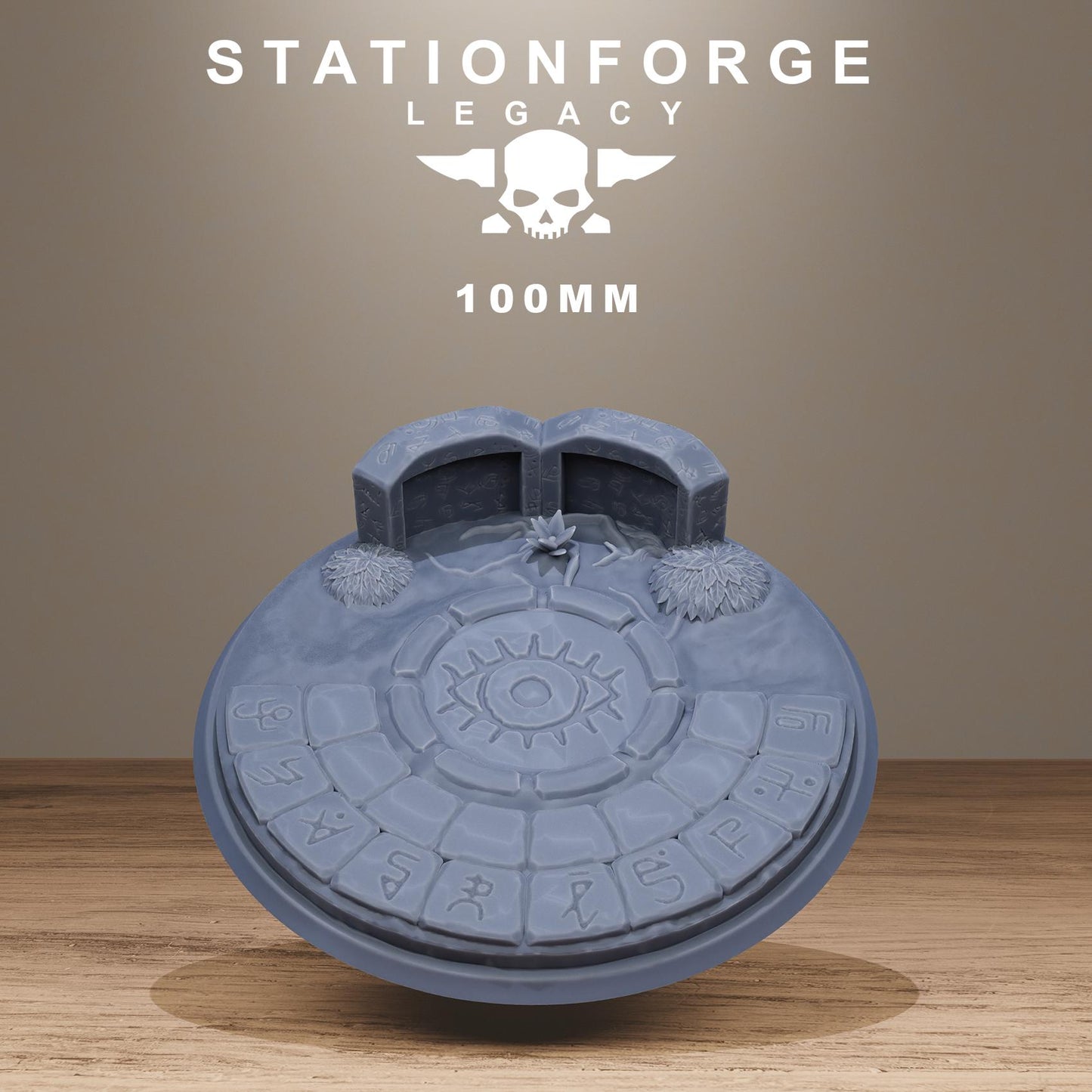 Mystic Bases – 3D Printed Resin Miniature Bases for DnD, TTRPGs, Wargaming | 25mm, 32mm, 40mm+ | Handmade & Solar-Powered