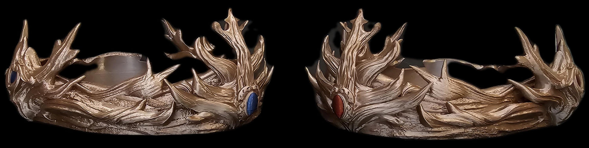 Elven Woodland Crown - Handcrafted Elvish Cosplay & LARP Wooden Crown - Fantasy Crown of Thorns for Ethereal Ensembles