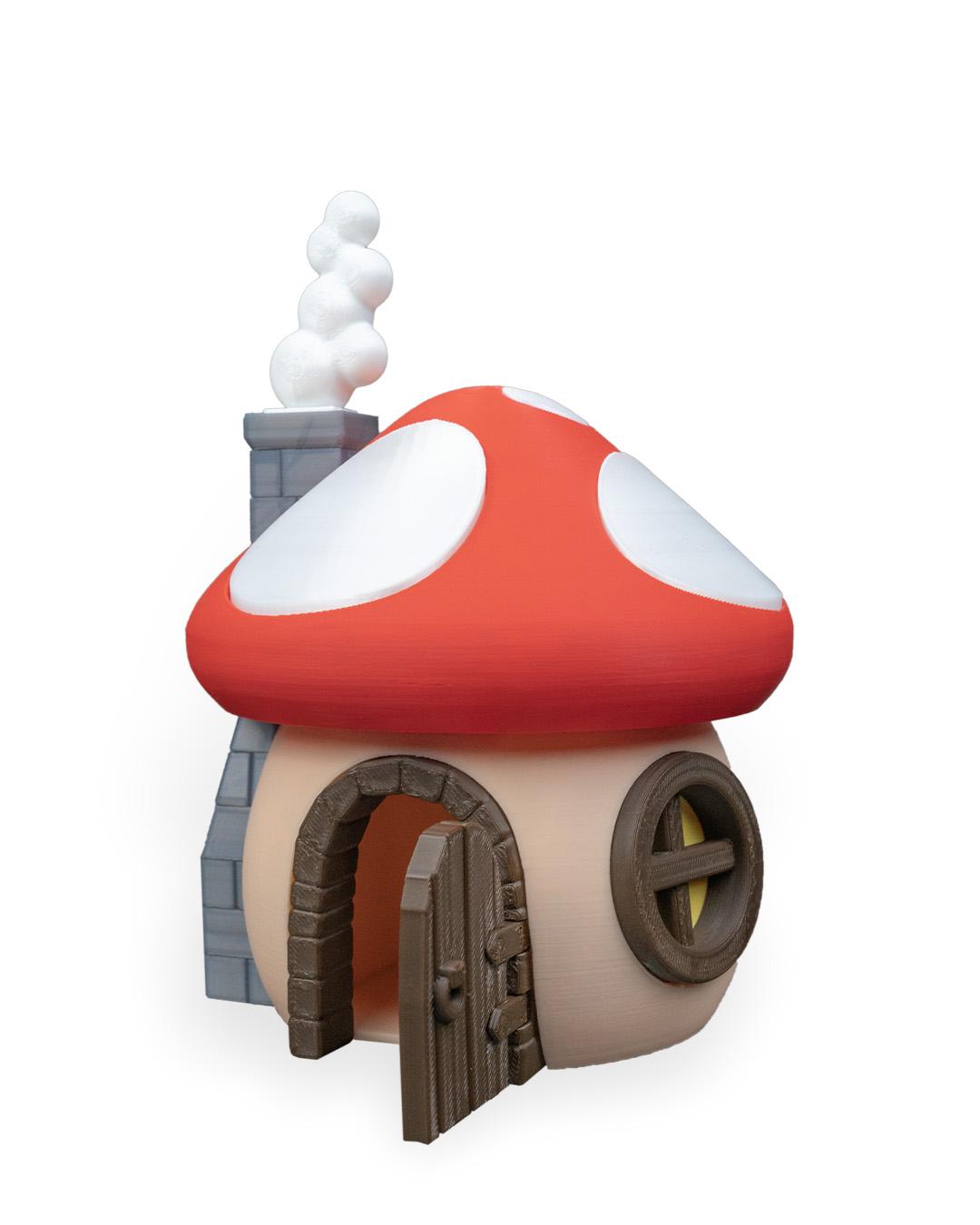 Magical Mushroom Fairy House | 3D Printed Fairy Cottage | Enchanted Mushroom Home | Fantasy Decor for Cosplay | Whimsical Home Accent
