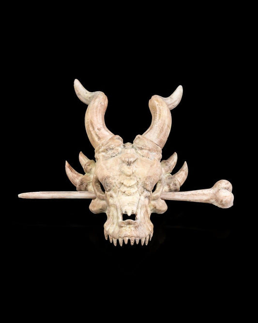 Dragon Skull Hair Pin – 3D Printed Fantasy Hair Stick – Gothic, Witchy, Cosplay, TTRPG, DnD, Renaissance, Rainbow, Glitter, Mystic and Magic
