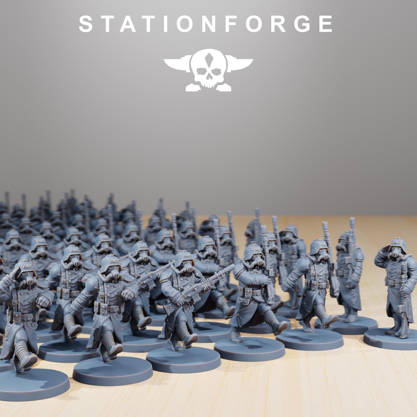 GrimGuard Marching Poses | Station Forge | Marines | Wargaming | Infantry | Soldiers