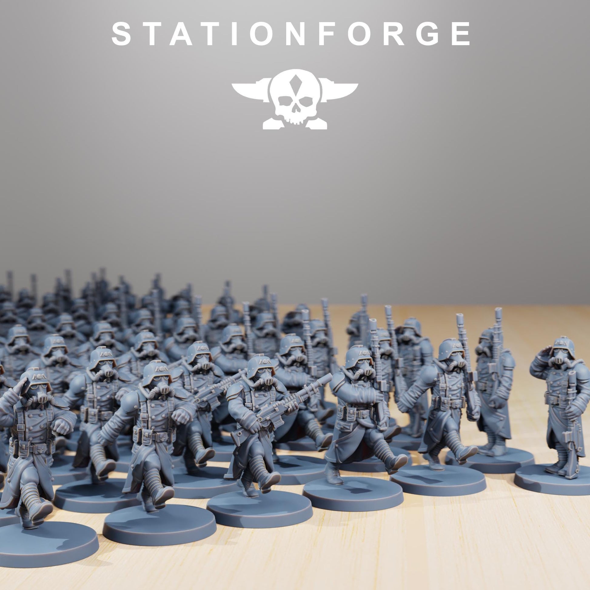 GrimGuard Marching Poses | Station Forge | Marines | Wargaming | Infantry | Soldiers