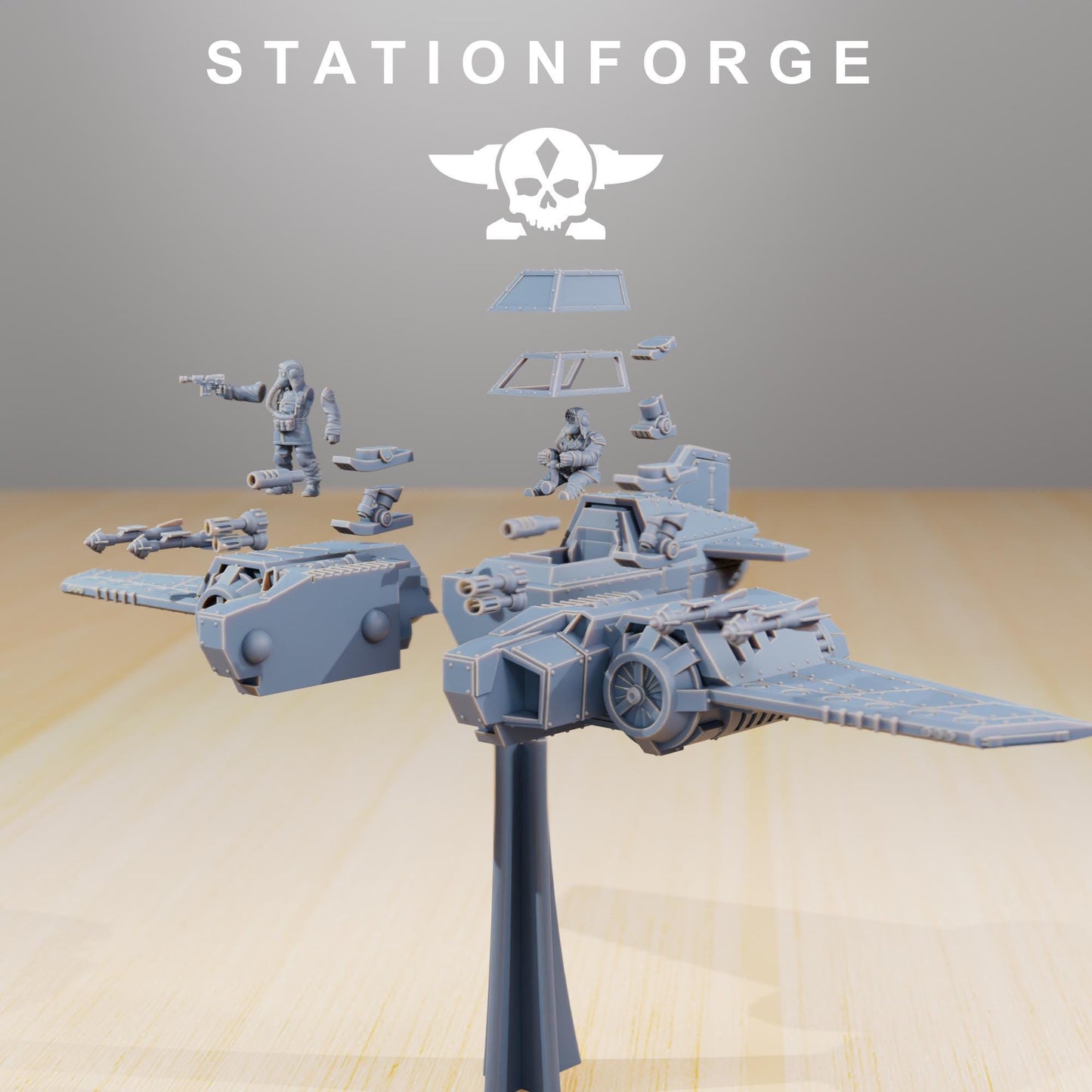 GrimGuard SF-19A Fighter Plane | Station Forge | Wargaming