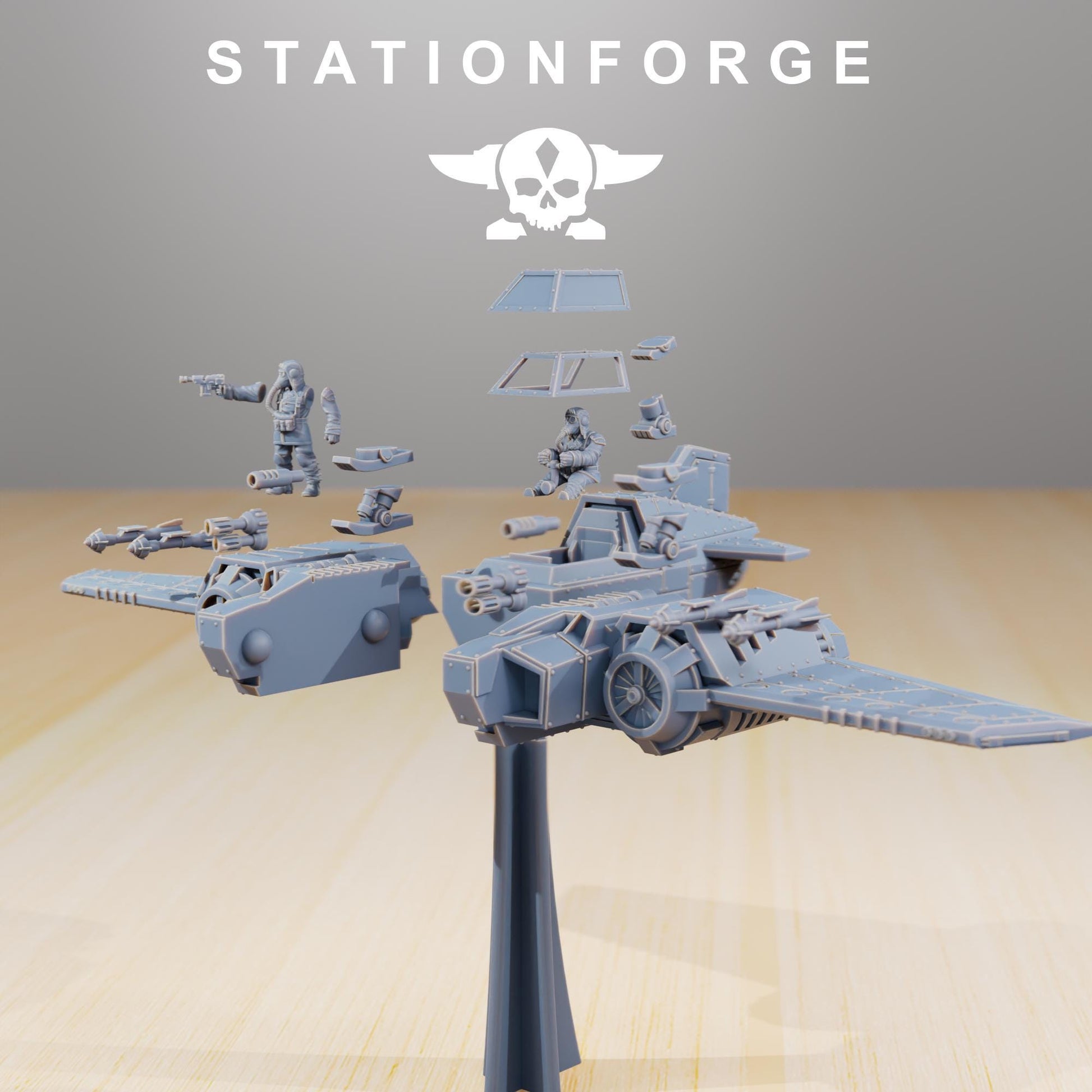 GrimGuard SF-19A Fighter Plane | Station Forge | Wargaming