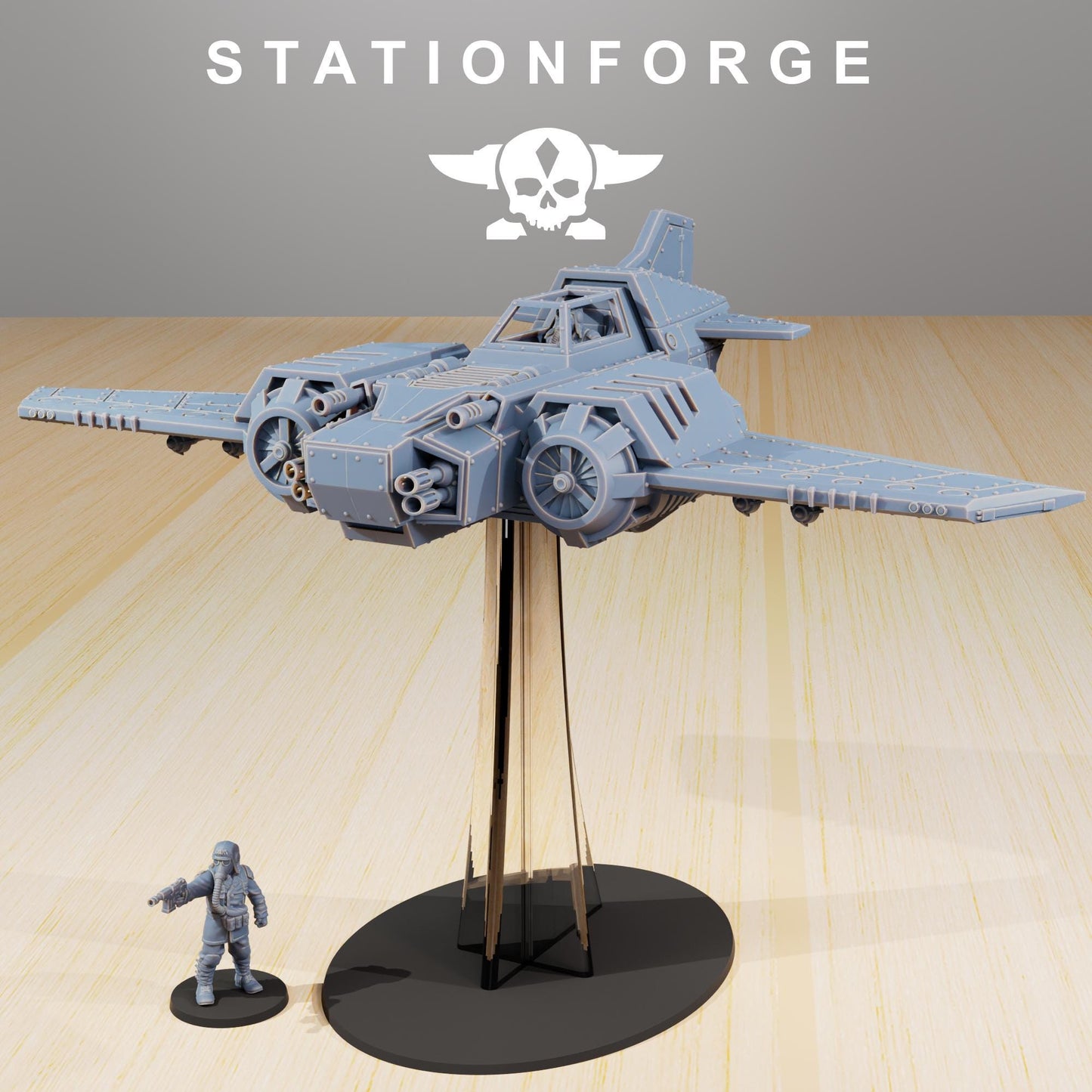 GrimGuard SF-19A Fighter Plane | Station Forge | Wargaming