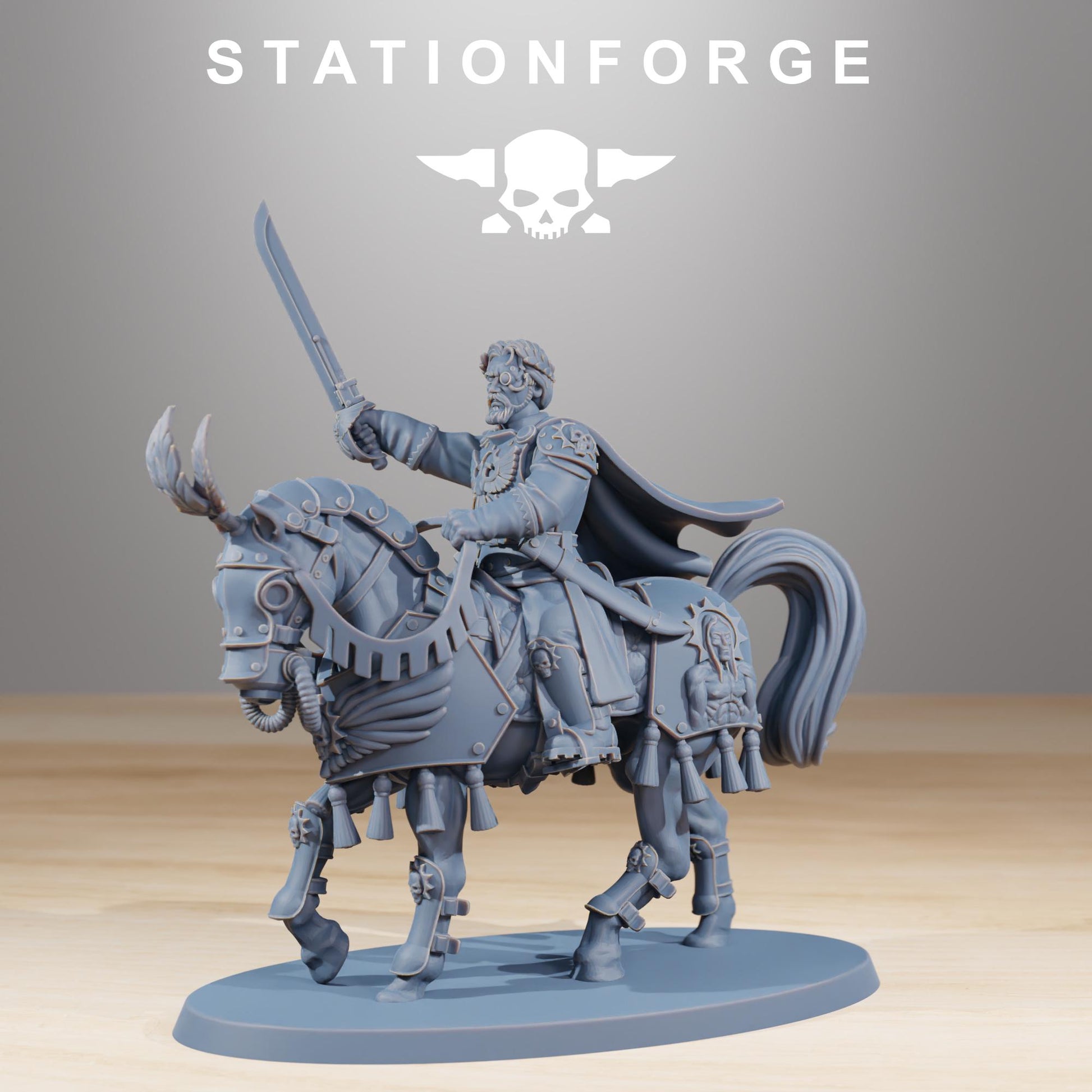 National Guard Cavalry Commanders | Station Forge | Wargaming | Grim dark future wargaming | Mutants | sci-fi tabletop