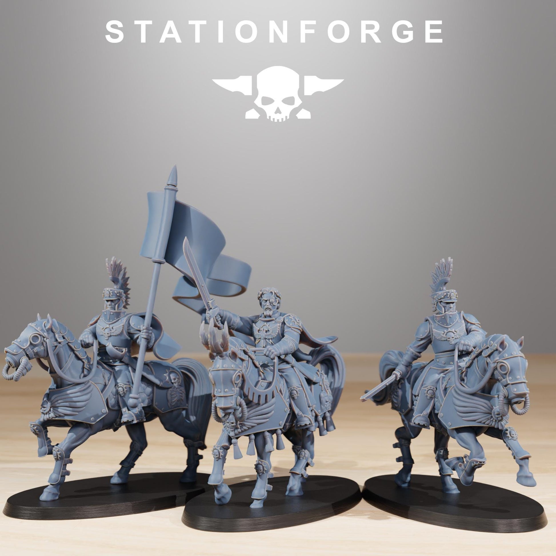 National Guard Cavalry Commanders | Station Forge | Wargaming | Grim dark future wargaming | Mutants | sci-fi tabletop