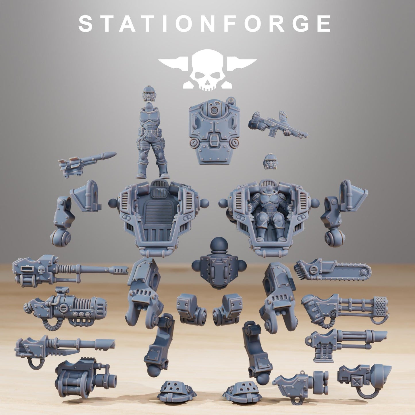 National Guard Warmech | Station Forge | Wargaming | Grim dark future wargaming | Mutants | sci-fi tabletop