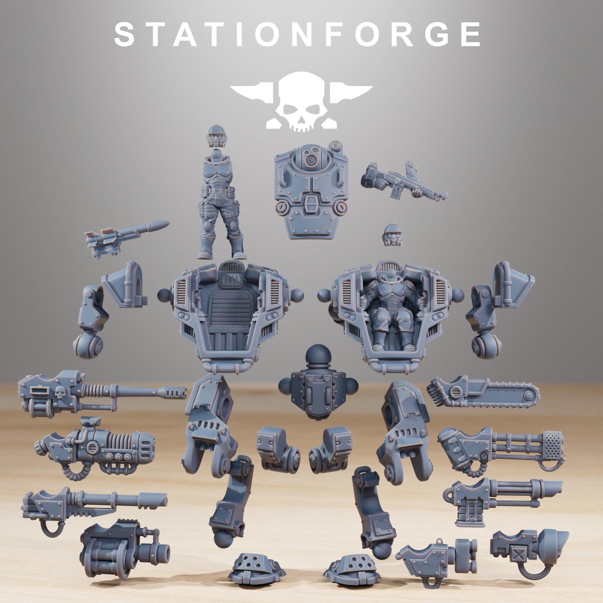 National Guard Warmech | Station Forge | Wargaming | Grim dark future wargaming | Mutants | sci-fi tabletop