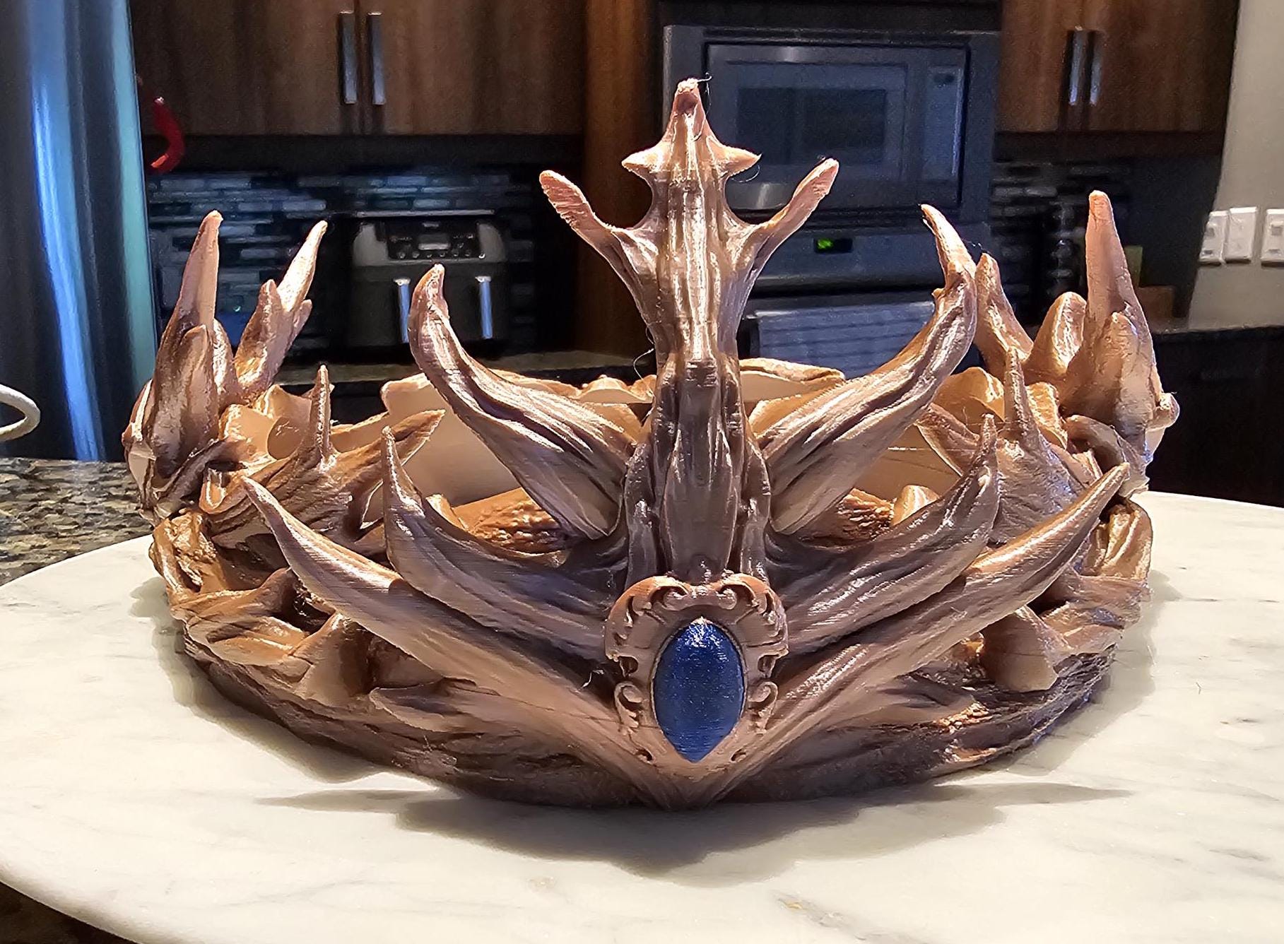Elven Woodland Crown - Handcrafted Elvish Cosplay & LARP Wooden Crown - Fantasy Crown of Thorns for Ethereal Ensembles