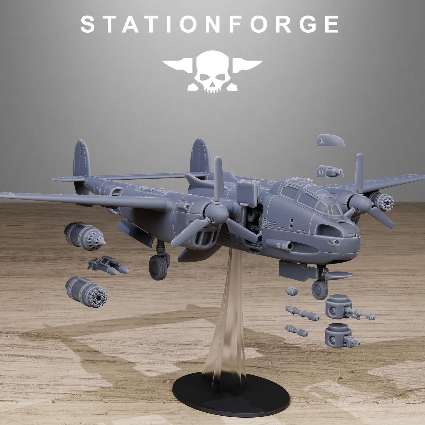 GrimGuard Vulture Plane | Station Forge | Wargaming