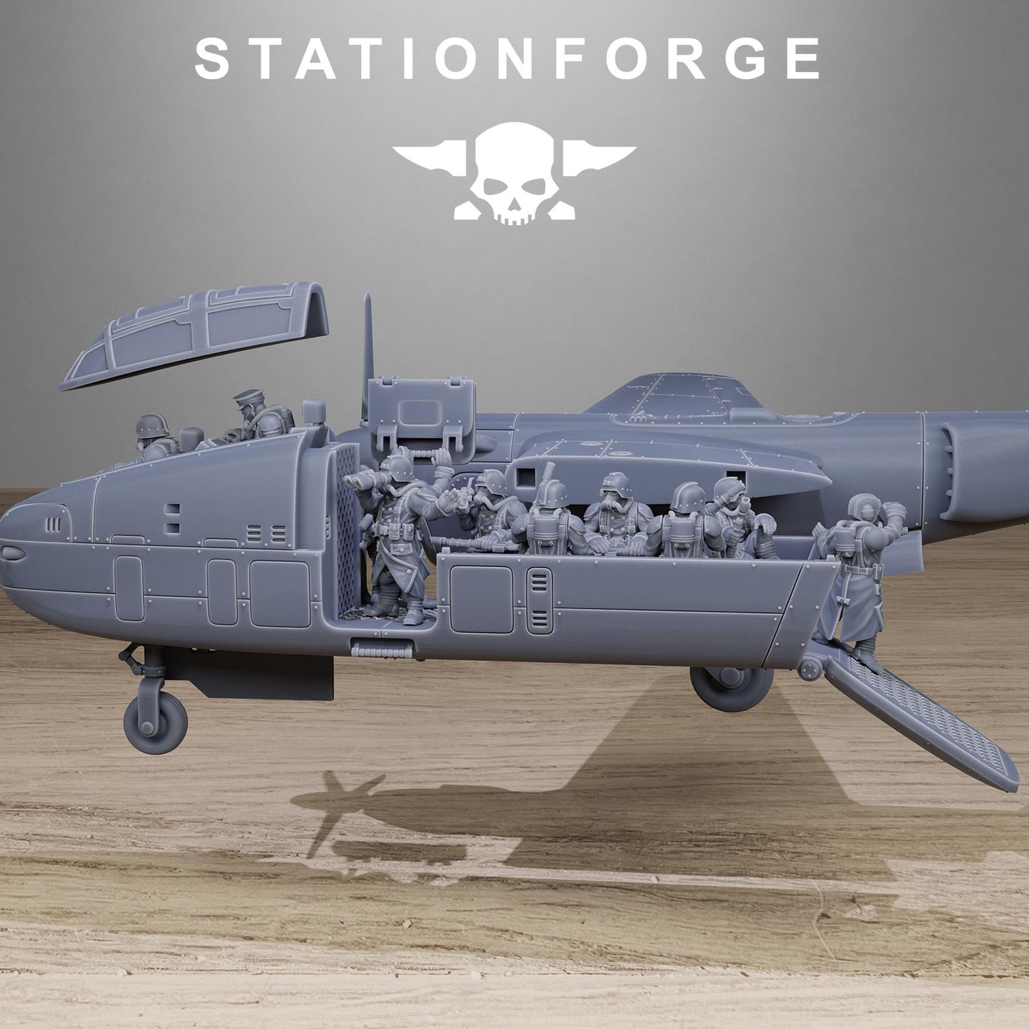 GrimGuard Vulture Plane | Station Forge | Wargaming