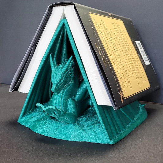 Book Wyrm Page Holder – 3D Printed Dragon Bookmark | Fantasy Book Accessory for Readers, Book Lovers & Gifts | Unique Page Keeper