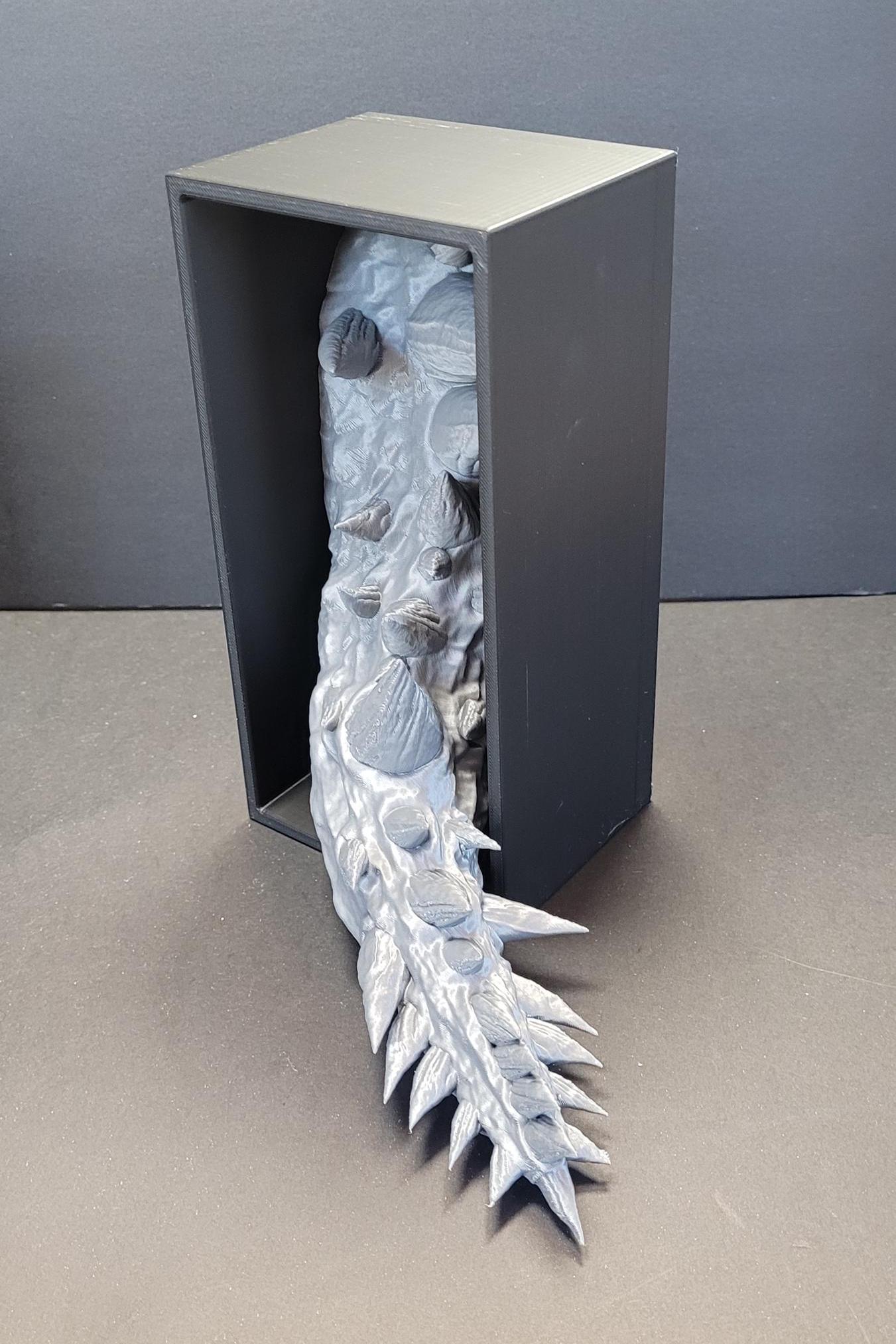 Dragon Emerging Book Nook | 3D Printed Fantasy Bookshelf Insert | Handmade Dragon Cave Diorama | Unique Gift for Book Lovers