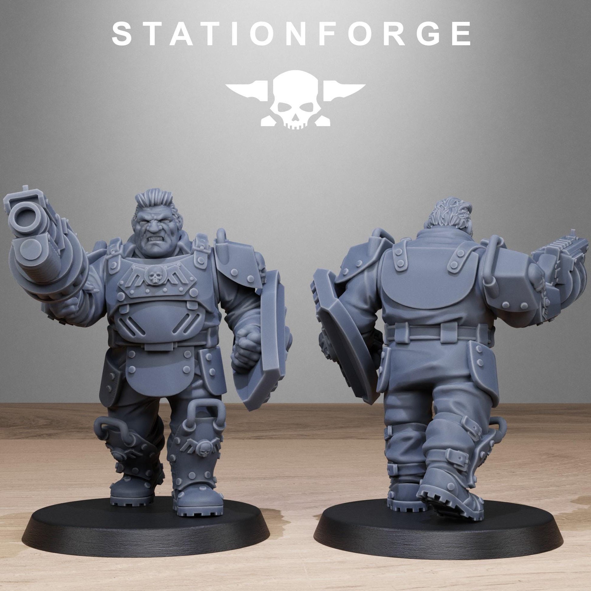 GrimGuard Armored Mutants | Station Forge | Wargaming | Infantry | Soldiers