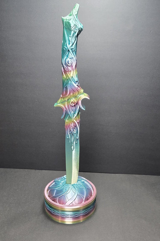 Whisperer Elven Dagger Prop - Handcrafted Fantasy Knife for Cosplay, LARP, and Decor - High-Quality Elvish Blade Replica - Ideal for Cosplay