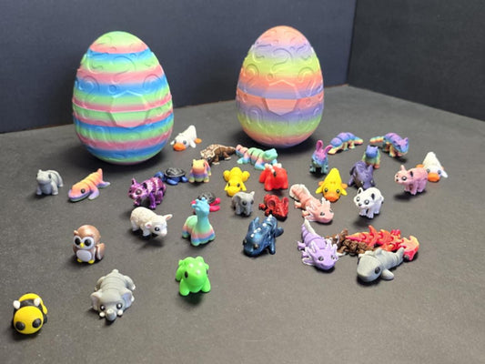 Surprise Mystery Pack of Articulated Animal Toys | Mythical Minis | Dinosaurs | Dragons | Jungle Animals | Sea Creatures | Articulated Gift