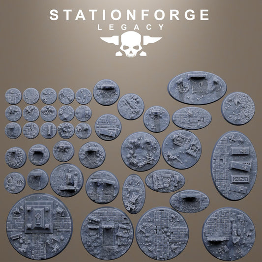 Gothic Bases – 3D Printed Resin Miniature Bases for DnD, TTRPGs, Wargaming | 25mm, 32mm, 40mm+ | Handmade & Solar-Powered