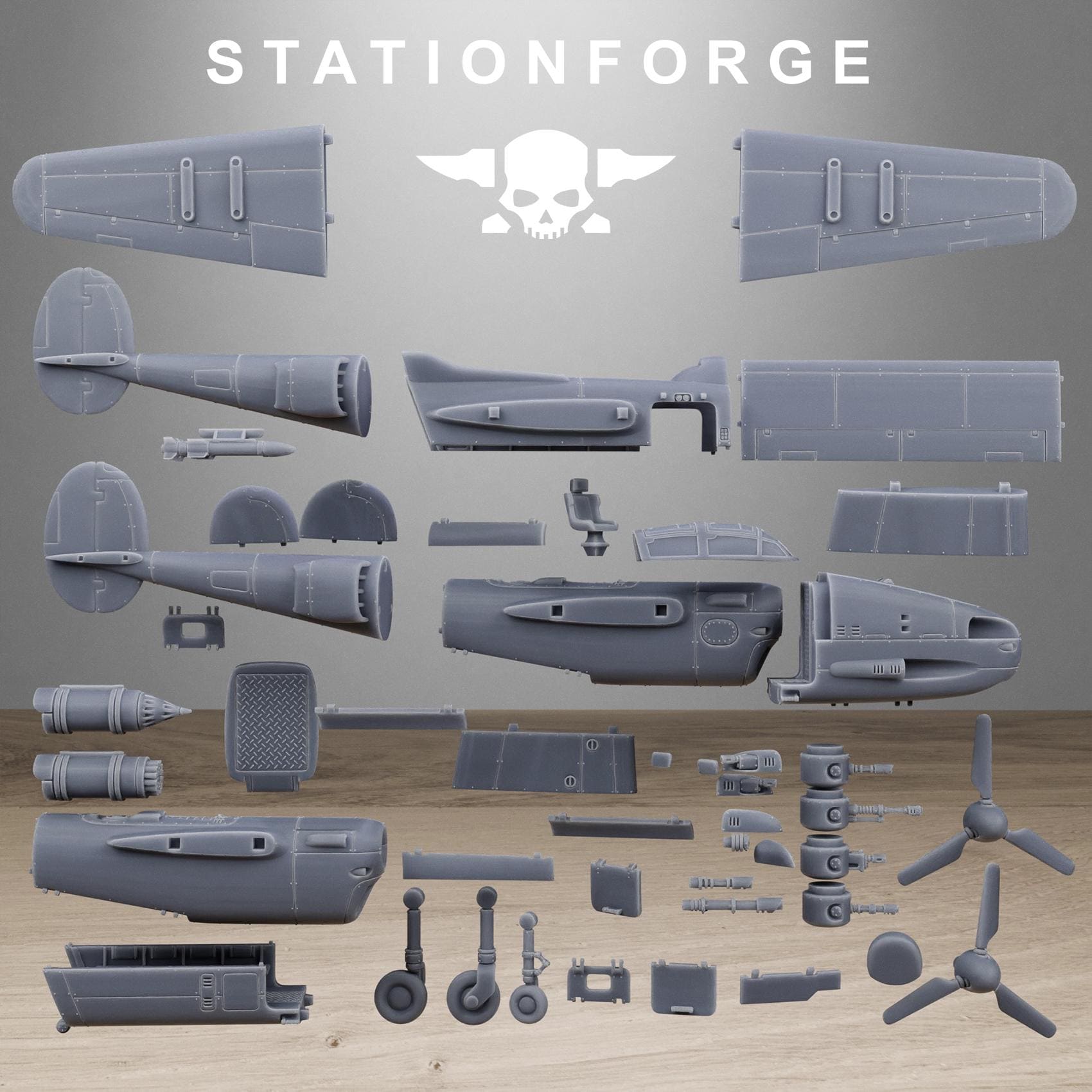 GrimGuard Vulture Plane | Station Forge | Wargaming