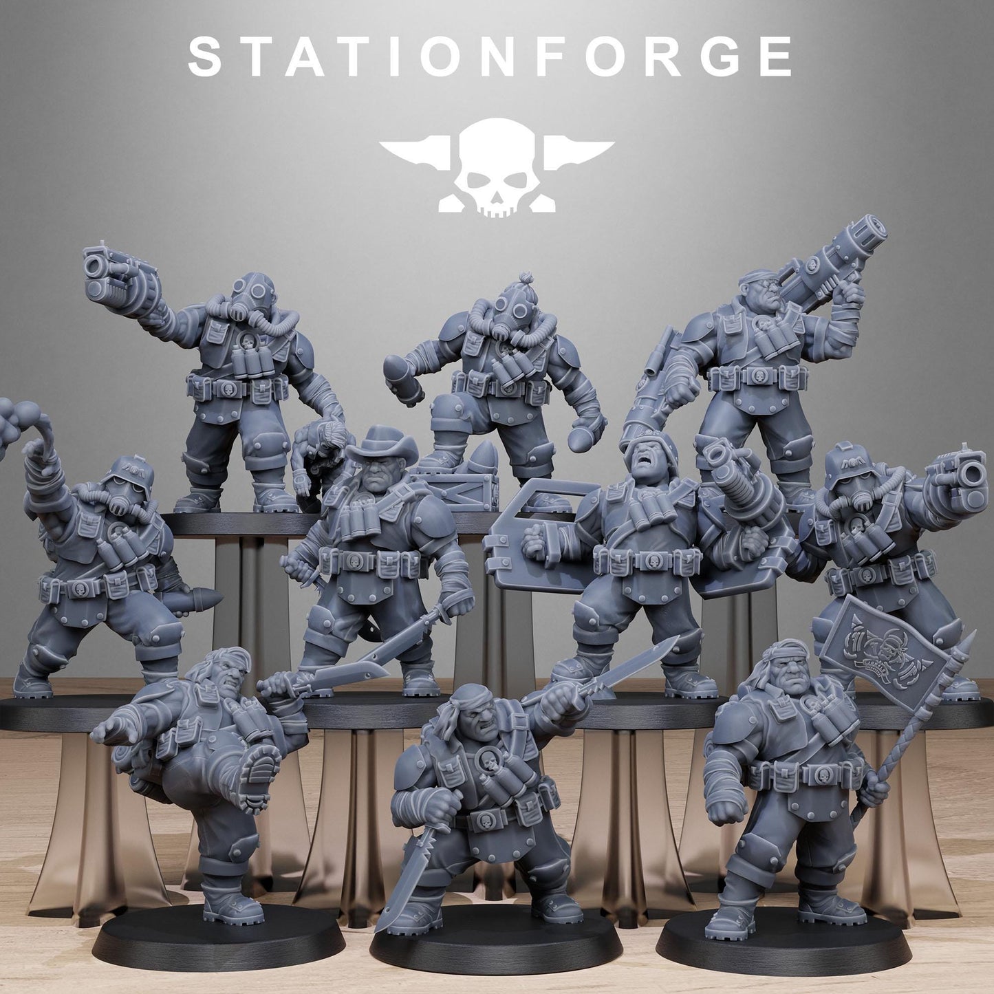 GrimGuard Jungle Fighter Mutants | Station Forge | Marines | Wargaming | Infantry | Soldiers