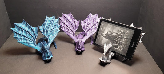 Dragon Book Keeper – 3D Printed Fantasy Book or Tablet Stand | Fantasy Home Decor