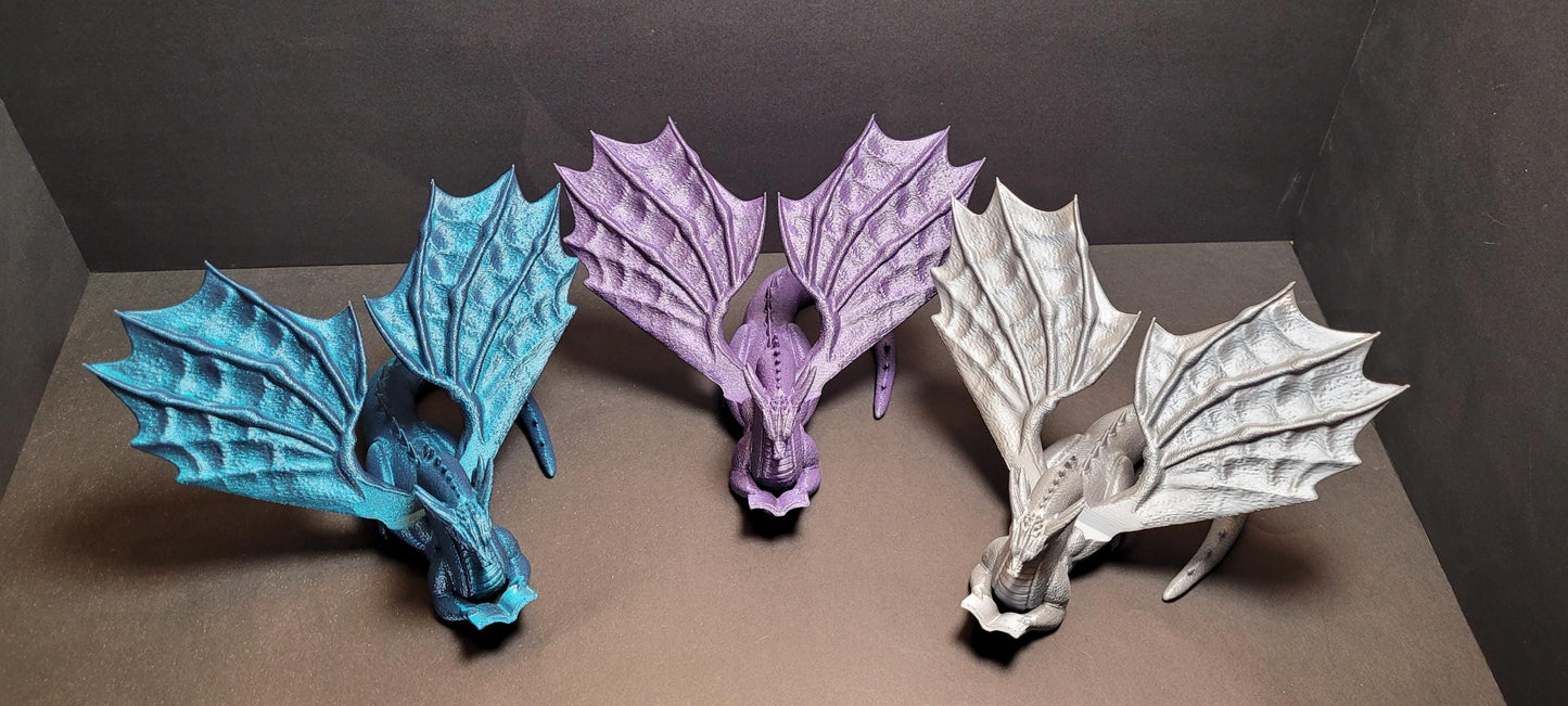 Dragon Book Keeper – 3D Printed Fantasy Book or Tablet Stand | Fantasy Home Decor