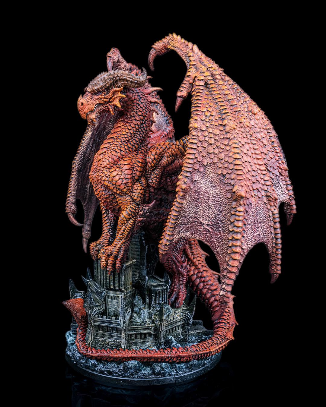 Majestic 3D Printed Dragon Figurine – Arnya the Dragon Queen | Fantasy Resin Model for DnD, TTRPG, Display, or Gift