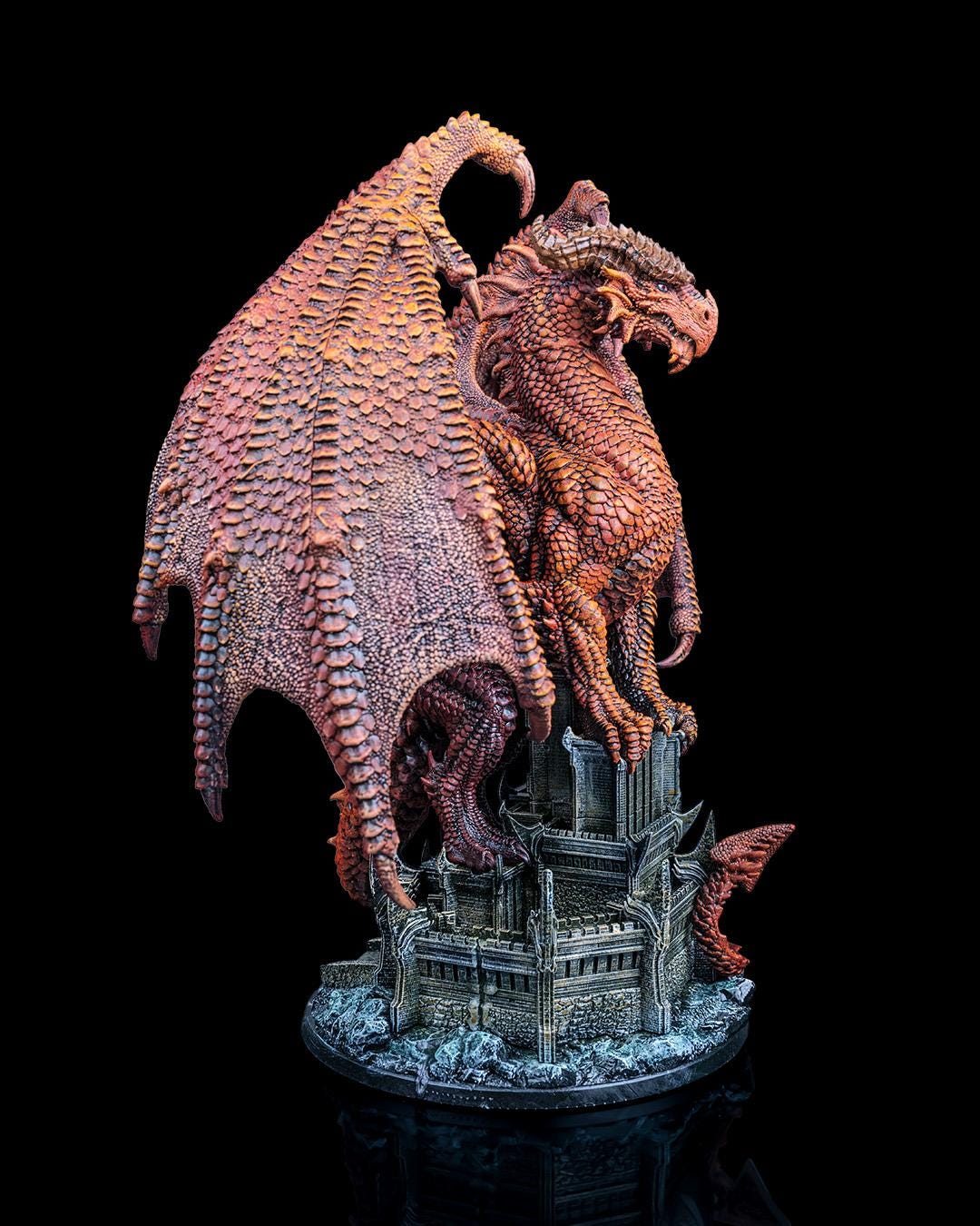 Majestic 3D Printed Dragon Figurine – Arnya the Dragon Queen | Fantasy Resin Model for DnD, TTRPG, Display, or Gift