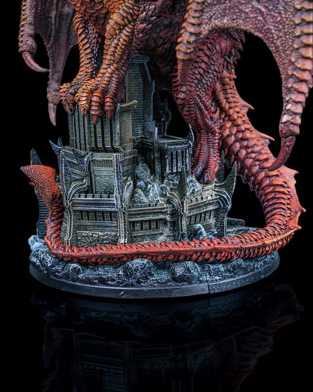 Majestic 3D Printed Dragon Figurine – Arnya the Dragon Queen | Fantasy Resin Model for DnD, TTRPG, Display, or Gift
