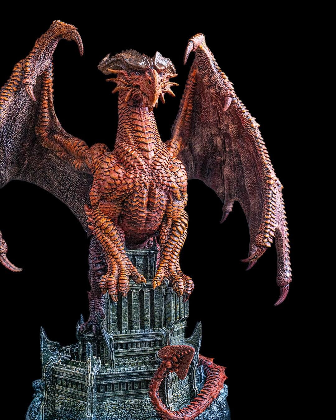 Majestic 3D Printed Dragon Figurine – Arnya the Dragon Queen | Fantasy Resin Model for DnD, TTRPG, Display, or Gift